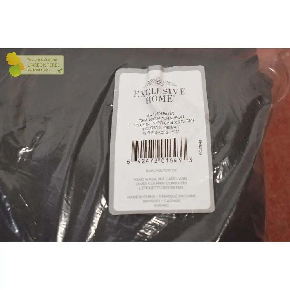 Exclusive Home Sateen Blackout Grommet Top Extra Wide 84x100